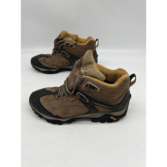 Merrell Continuum Men Hiking Boots Vibram Cadence Sz 10.5 Brown Black Waterproof - Picture 3 of 8